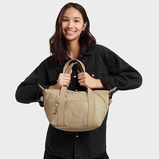 Art Mini Shoulder Bag, Natural Beige, large