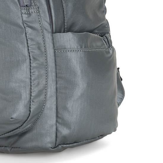 Delia Metallic Backpack, Paka Black, large