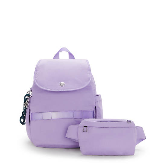 Victoria Tang City Pack Small Convertible Backpack, VT Ice lavender, large