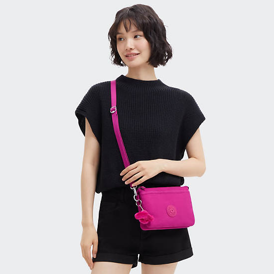 Riri Crossbody Bag, Glowing Fuchsia, large