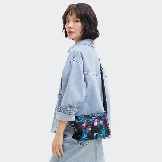 Riri Printed Crossbody Bag, Spectral Orchid, large