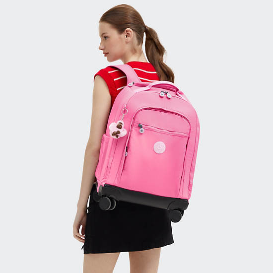 New Zea 15" Laptop Rolling Backpack, Pink Twinkle, large