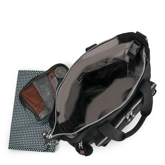 Miri Diaper Bag, Black, large