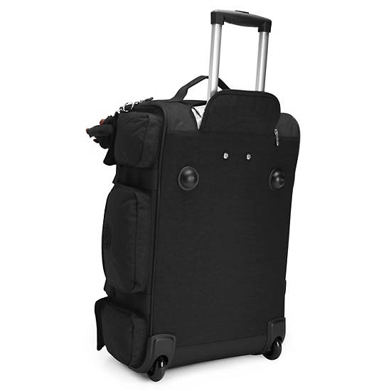 Discover Small Carry-On Rolling Luggage Duffle, Black, large