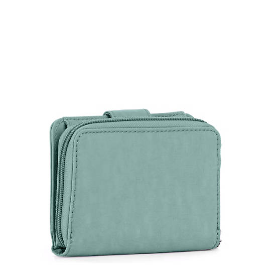 New Money Small Credit Card Wallet, Clearwater Turquoise, large