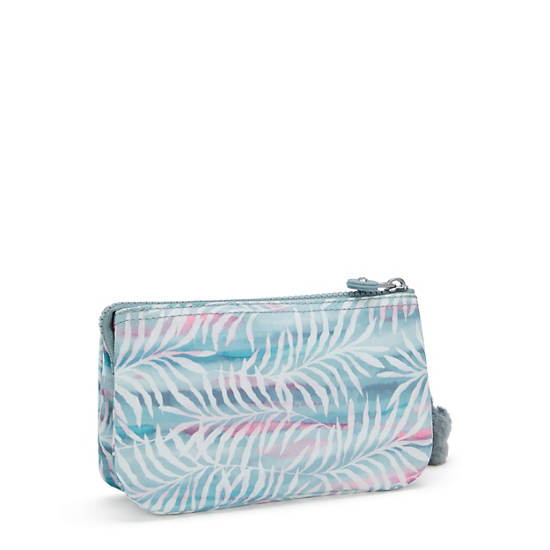 Creativity Large Printed Pouch, Palm Tree Leaves, large