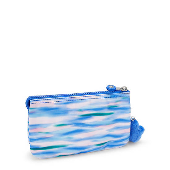 Creativity Large Printed Pouch, Diluted Blue, large
