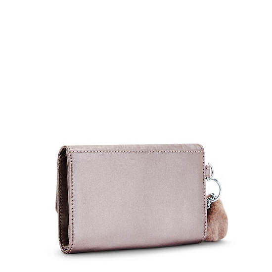 Pixi Medium Metallic Organizer Wallet, Sign Beige Emb, large Pixi Medium Metallic Organizer Wallet, Sign Beige Emb, large