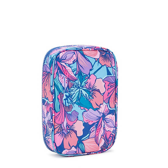 100 Pens Printed Case, Tropical Bloom, large