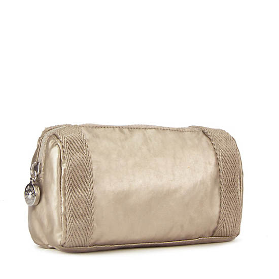 Daviot Metallic Pouch, Hideaway Beige, large Daviot Metallic Pouch, Hideaway Beige, large