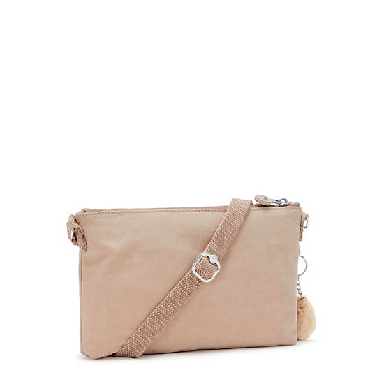 Mikaela Crossbody Bag, Light Clay Sand, large