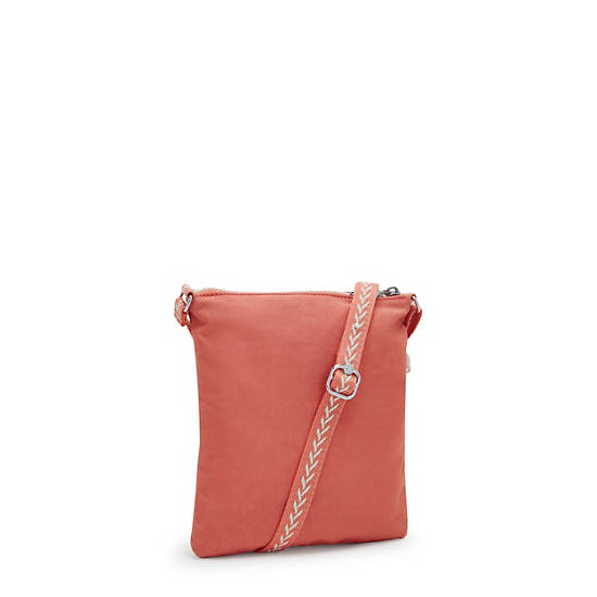 Keiko Crossbody Mini Bag, Pink Mermaid Embossed, large Keiko Crossbody Mini Bag, Pink Mermaid Embossed, large