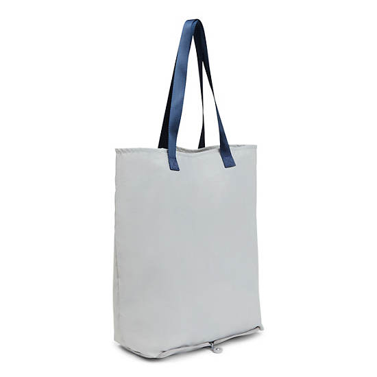 Hip Hurray Packable Tote Bag, Almost Grey, large