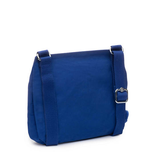 Emmylou Crossbody Bag, Perri Blue Woven, large