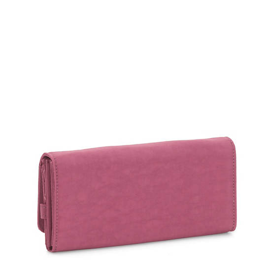 New Teddi Snap Wallet, Fig Purple, large