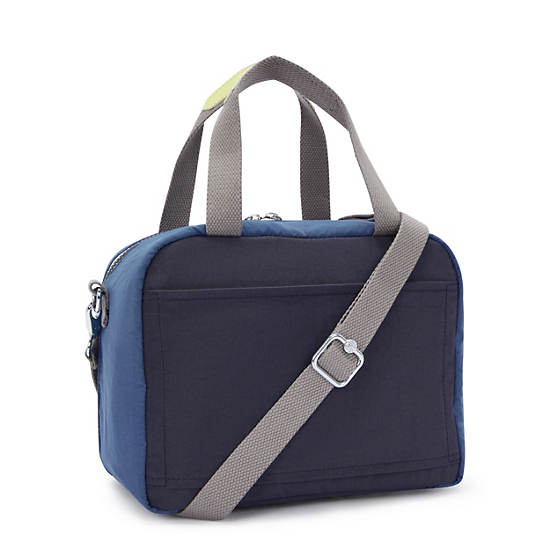 Miyo Lunch Bag, Fantasy Blue Block, large