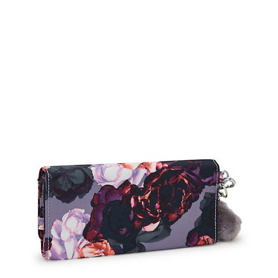 Rubi Large Printed Wristlet Wallet, Kissing Floral, large