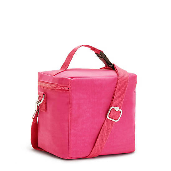 Graham Lunch Bag, Primrose Pink Satin, large