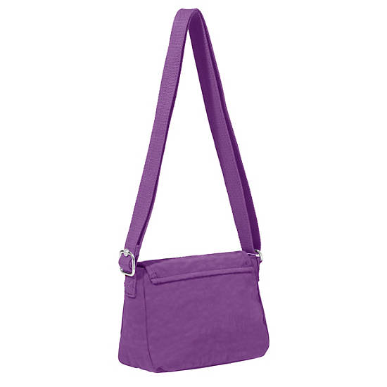 Sabian Crossbody Mini Bag, Purple Feather, large
