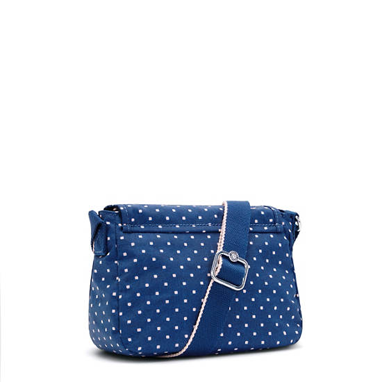 Sabian Printed Crossbody Mini Bag, Soft Dot Blue, large