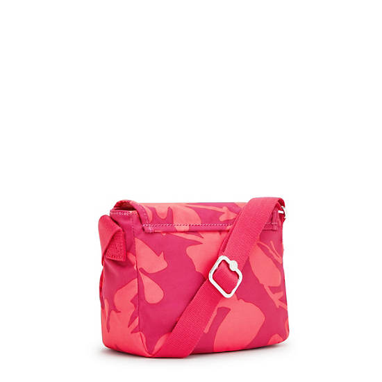 Sabian Printed Crossbody Mini Bag, Coral Flower, large Sabian Printed Crossbody Mini Bag, Coral Flower, large
