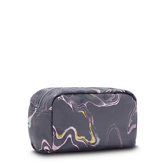 Gleam Printed Pouch, Soft Marble, large