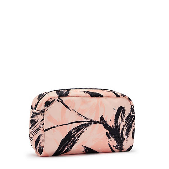 Gleam Printed Pouch, Coral Flower, large