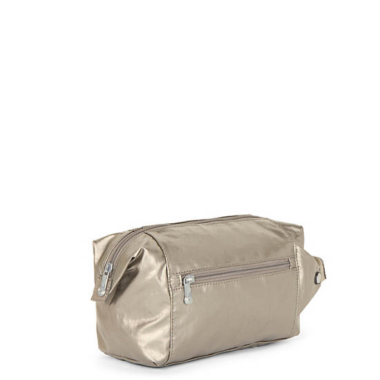 Aiden Metallic Toiletry Bag, Artisanal K Embossed, large