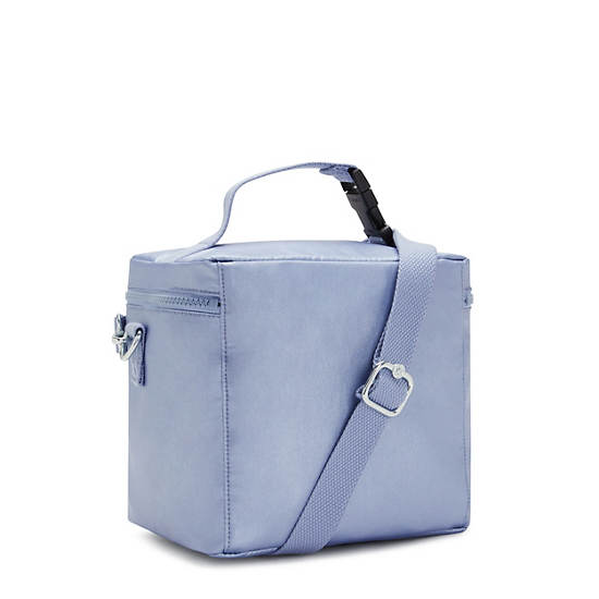 Graham Metallic Lunch Bag, Clear Blue Metallic, large