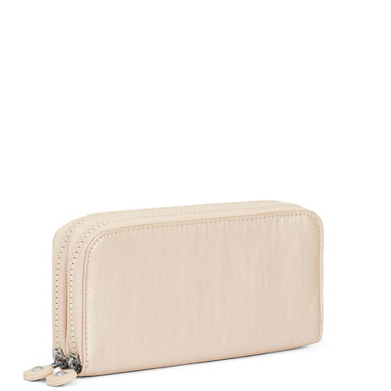 Uzario Metallic Wallet, Spicy Gold, large