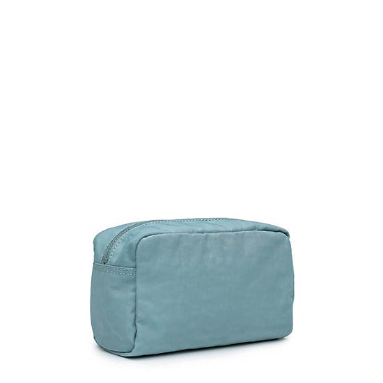 Gleam Pouch, Peacock Teal Stripe, large