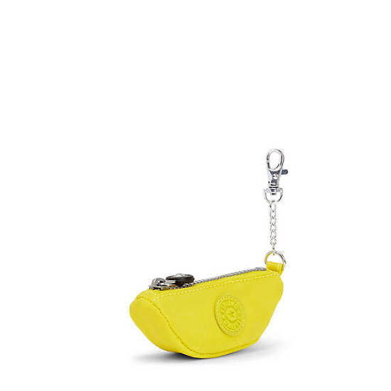Mini Lemon Keychain, Aqua Confetti, large