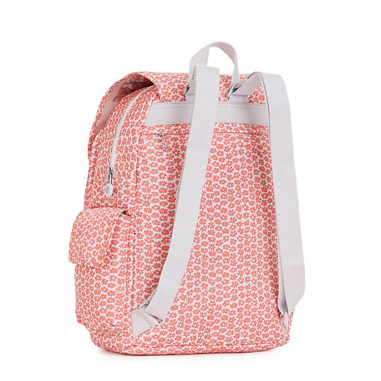 Ravier Medium Printed Backpack, Cherry Tonal, large