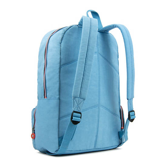 Dawson Large 15" Laptop Backpack, Blue Red Silver Block, large
