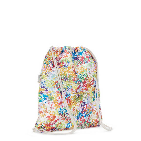 Supertaboo Printed Drawstring Backpack, Platinum M GG, large