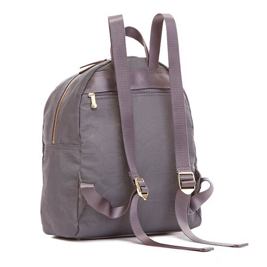 Alina Embossed Backpack, Rose Black, large Alina Embossed Backpack, Rose Black, large