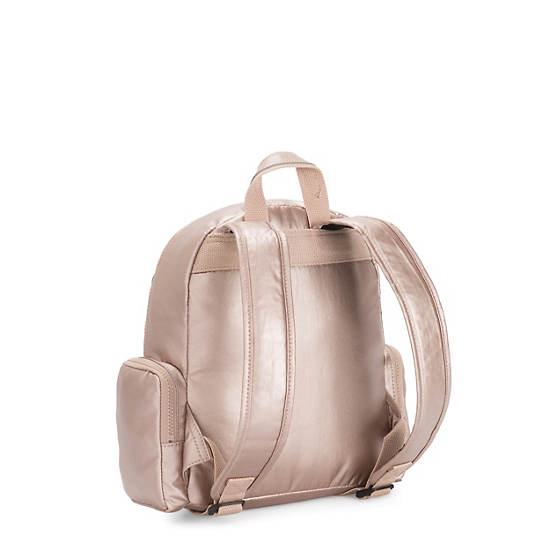 Matta Small Metallic Backpack, Quartz Metallic, large