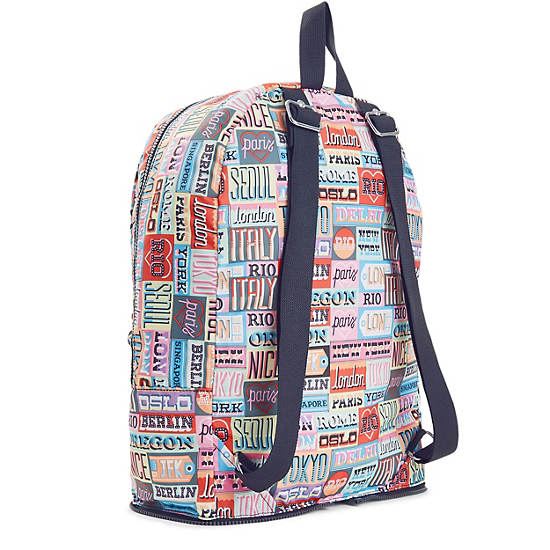 Earnest Printed Foldable Backpack, Hello Weekend, large