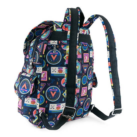 City Pack Printed Backpack, Gradient Hair, large