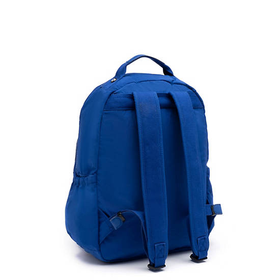 Seoul Go Large 15" Laptop Backpack, Perri Blue Woven, large