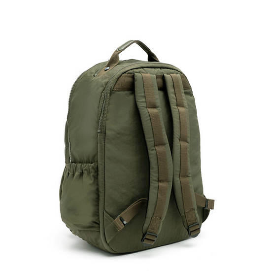 Seoul Go Extra Large 17" Laptop Backpack, Jaded Green Tonal Zipper, large