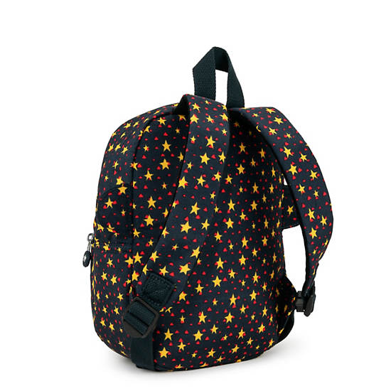 Faster Kids Small Printed Backpack, Black Merlot, large