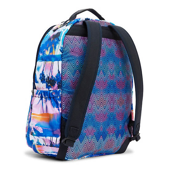 Seoul Go Large 15" Laptop Backpack, Rainbow Palm, large Seoul Go Large 15" Laptop Backpack, Rainbow Palm, large