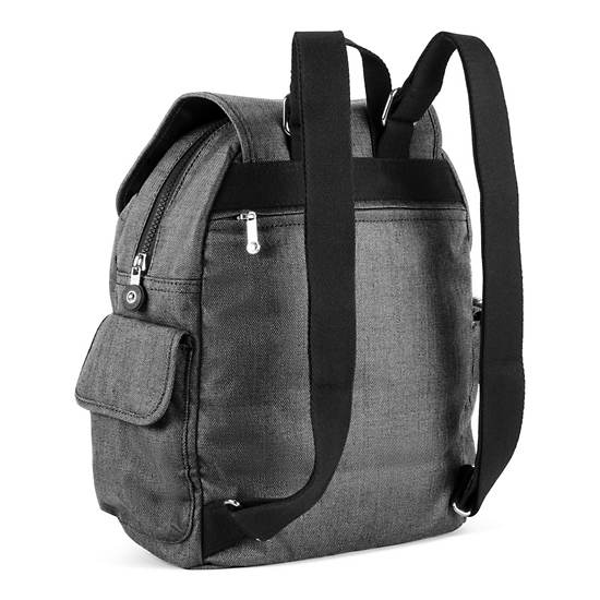 City Pack Small Backpack, Jet Black Satin, large