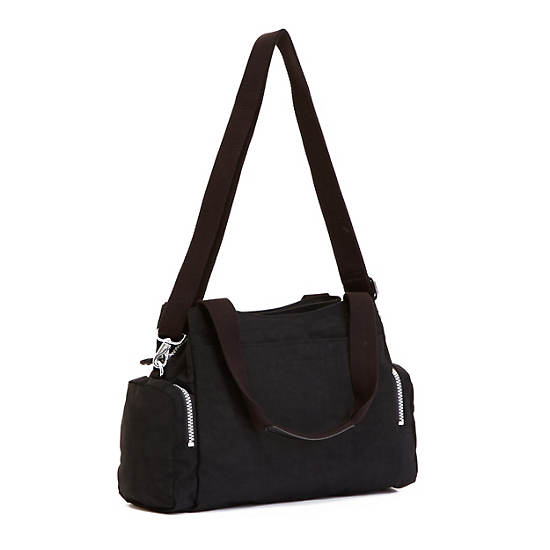 Felix Large Handbag, Black, large