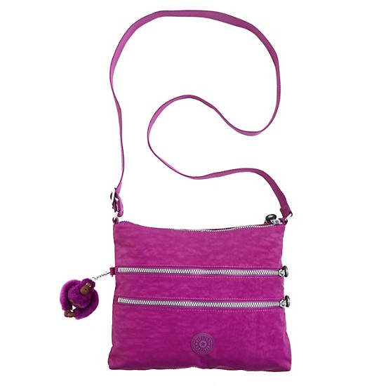 Alvar Crossbody Bag, Tile Purple Tonal, large