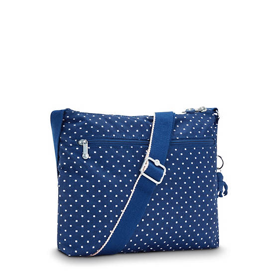 Alvar Printed Crossbody Bag, Soft Dot Blue, large