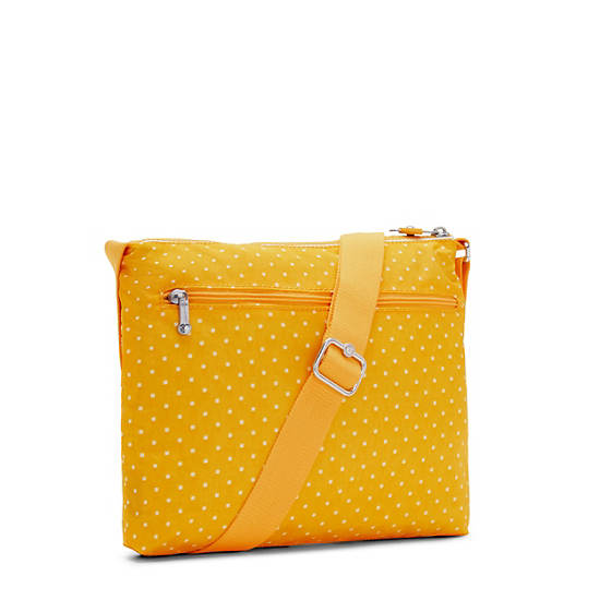 Alvar Printed Crossbody Bag, Soft Dot Yellow, large