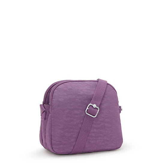 Keefe Crossbody Bag, Tile Purple Tonal, large
