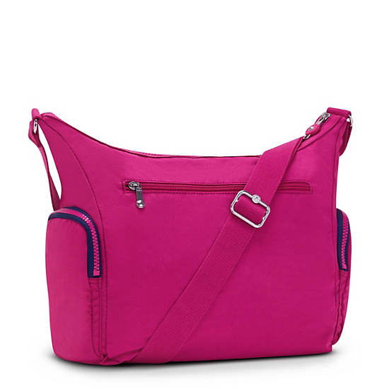Gabbie Crossbody Bag, Pink Fuchsia, large